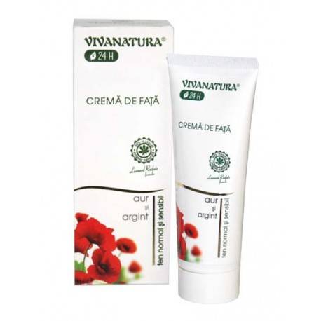 Crema de fata cu aur si argint - 75 ml - Vivanatura