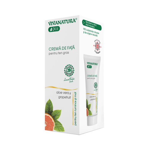 Crema de fata hidratanta pt ten gras - 75 ml - Vivanatura