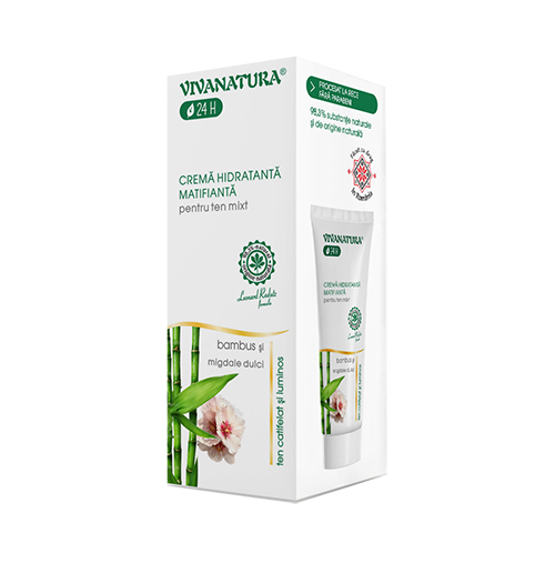 Crema hidratanta matifianta pt ten mixt - 75 ml - Vivanatura