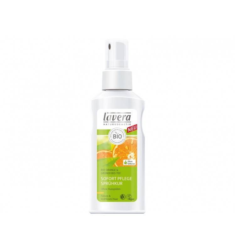 Spray ingrijire pentru par cu portocale si ceai verde, 125ml - Lavera