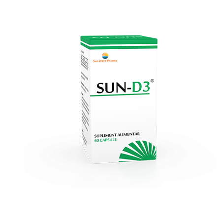 SUN D3 - vitamina D3 - 60cps - SUN WAVE PHARMA