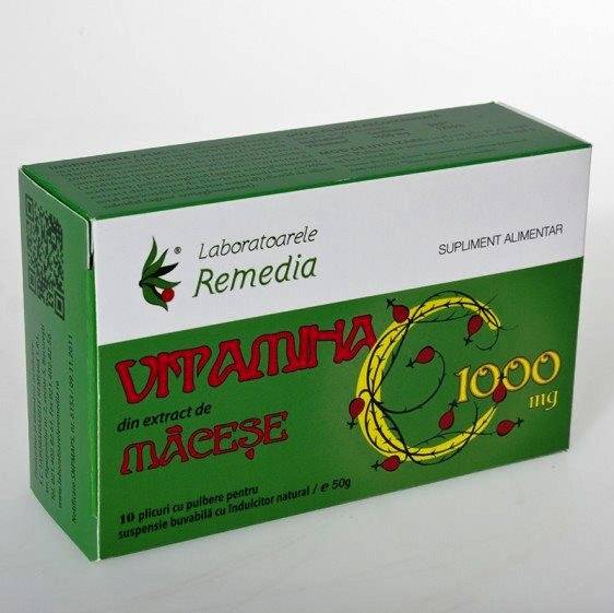 Vitamina C Macese 1000mg - 10pl - REMEDIA