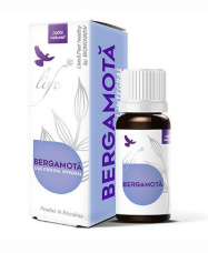 Bergamota ulei esential integral, 10ml, Life Bio