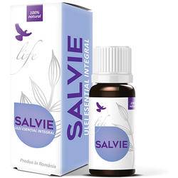 Salvie ulei esential integral, 10ml, Life Bio