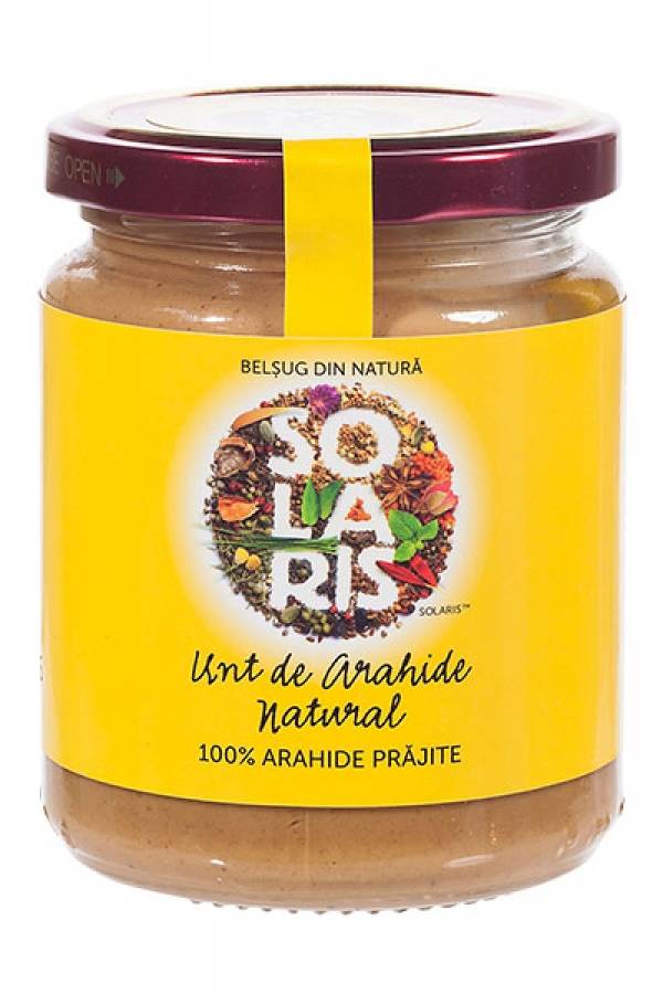 UNT DE ARAHIDE NATURAL 250g - SOLARIS