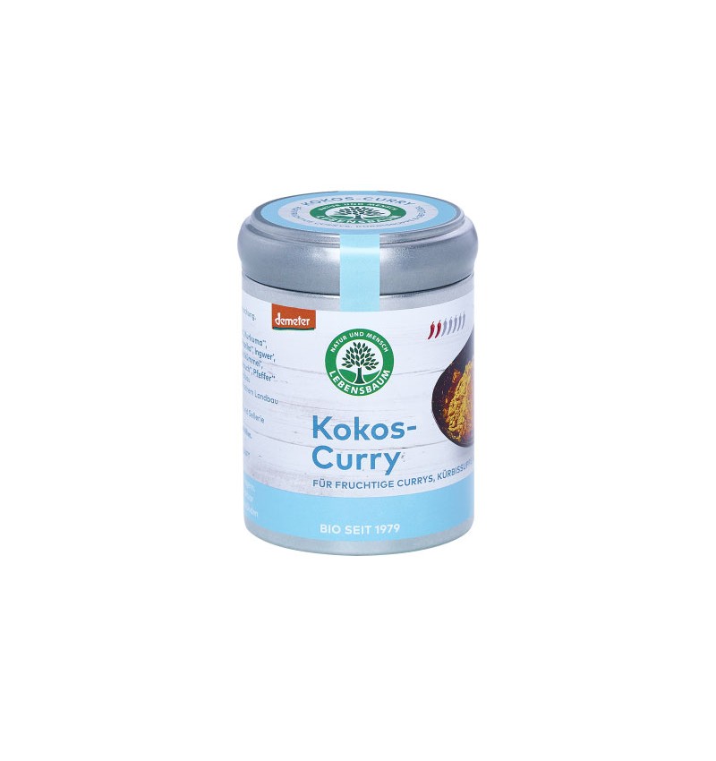 Amestec de condimente cocos si curry, eco-bio, 65g - Lebensbaum