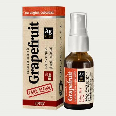 Grapefruit extract cu Argint Coloidal fara alcool - 20ml spray - Dacia Plant