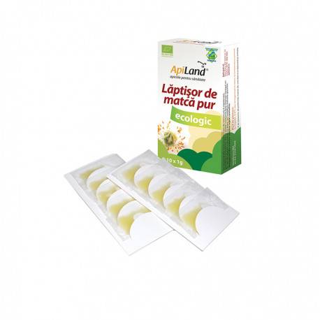 Laptisor de matca pur monodoze eco-bio 10 x 1g - ApiLand