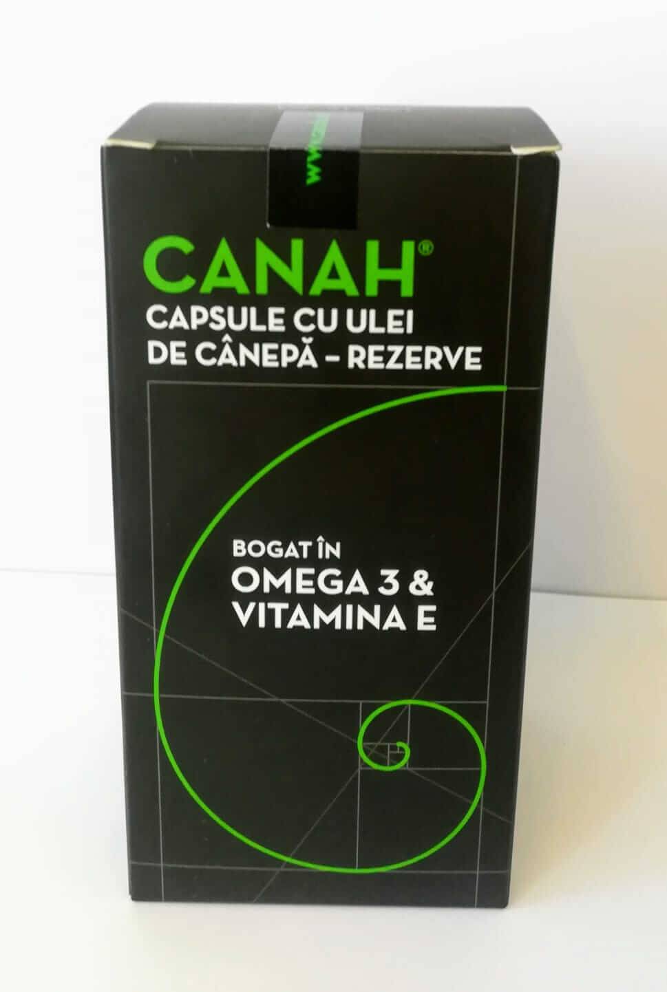 Capsule cu ulei de canepa 1565mg ECO-BIO 84cps - CANAH