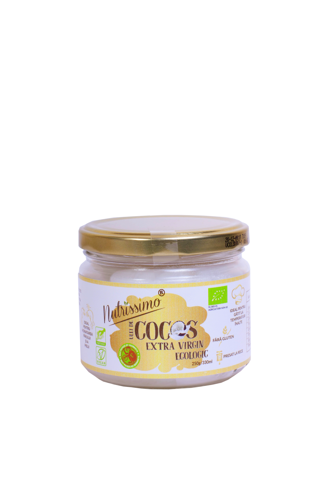 Ulei de Cocos extravirgin eco-bio 280ml, Nutrissimo