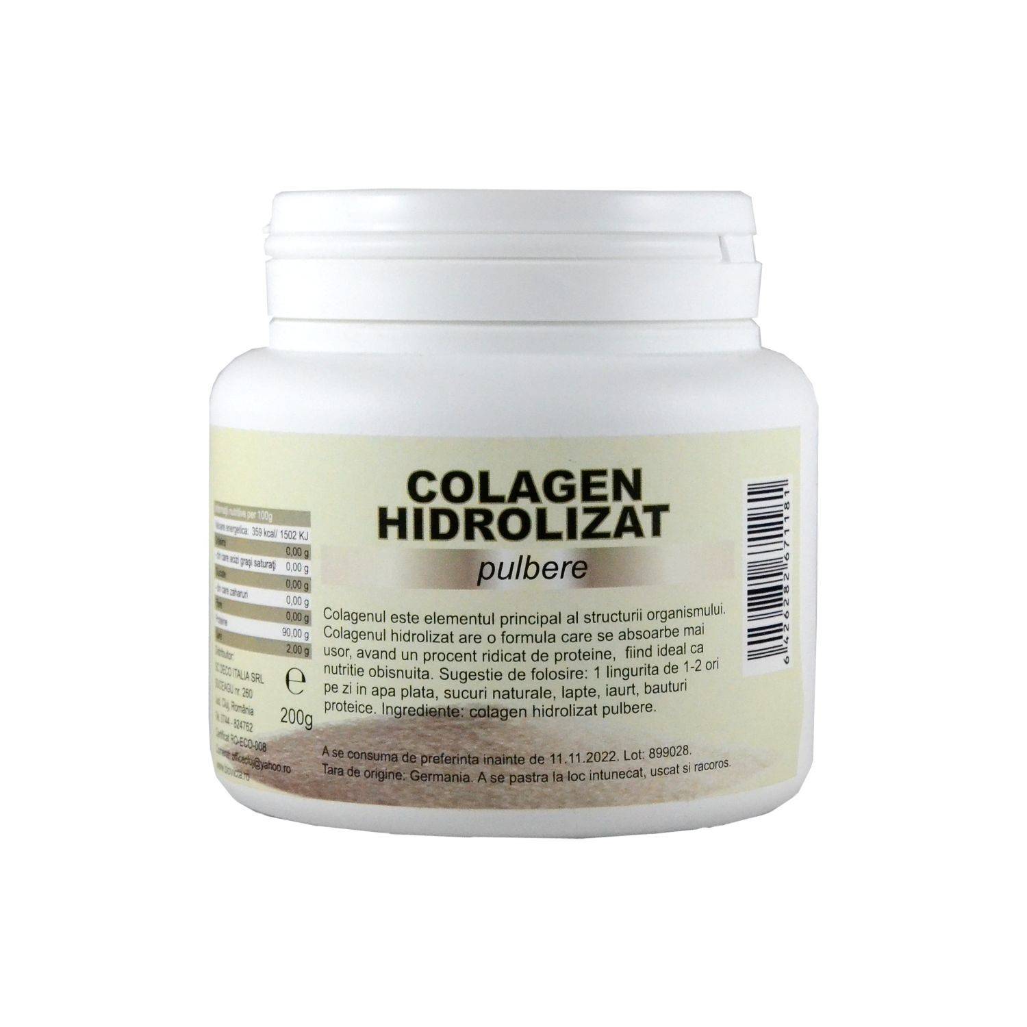 Colagen hidrolizat pulbere 200g, Deco Italia