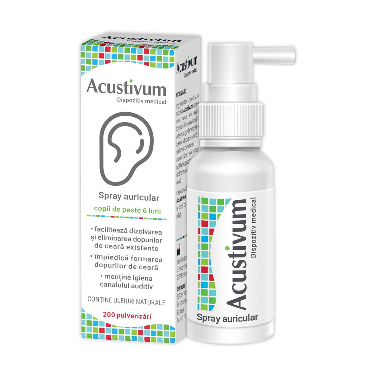 ACUSTIVUM SPRAY AURICULAR 20ml, Zdrovit