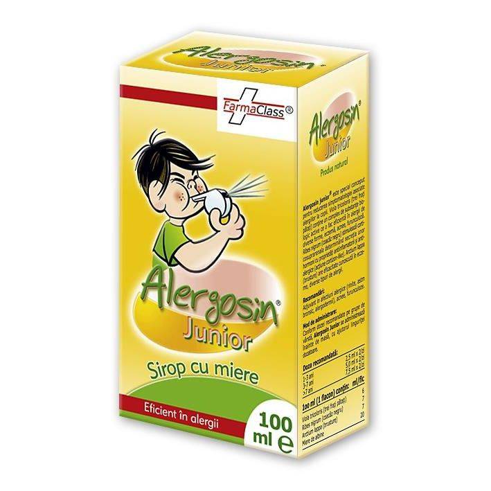 ALERGOSIN CU MIERE JUNIOR SIROP 100ml, FARMACLASS