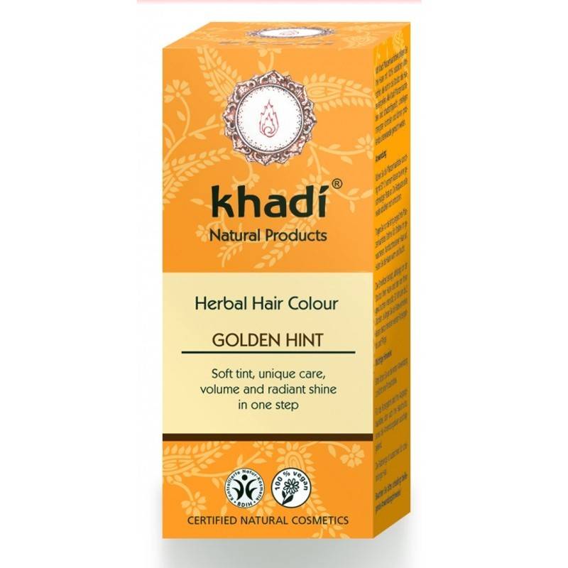 Henna Blond Auriu - Vopsea de par naturala - Khadi