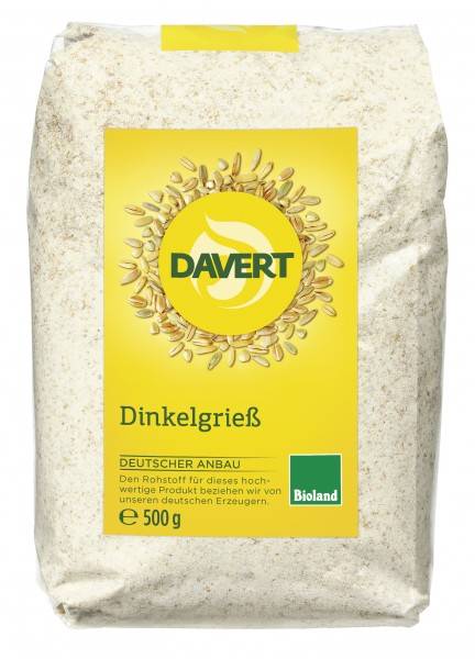 Gris din spelta, eco-bio, Bioland, 500g - DAVERT