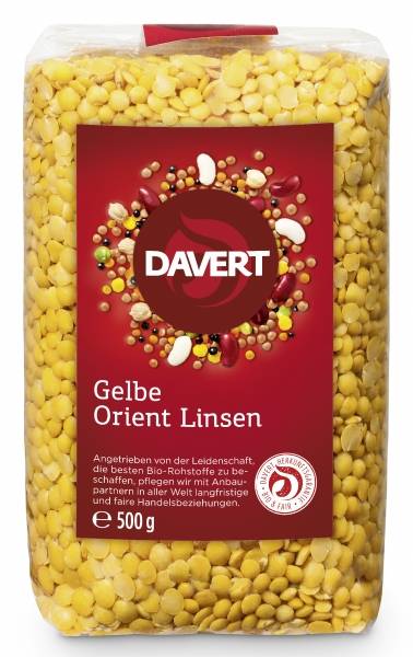 Linte galbena, eco-bio, 500g - DAVERT