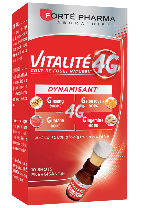 VITALITE 4G DYNAMISANT 10 doze, FORTE PHARMA