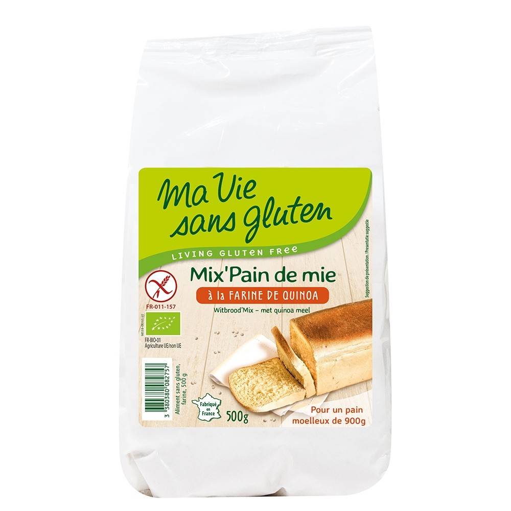 Amestec pentru paine cu quinoa - fara gluten 500g eco-bio Ma vie sans Gluten