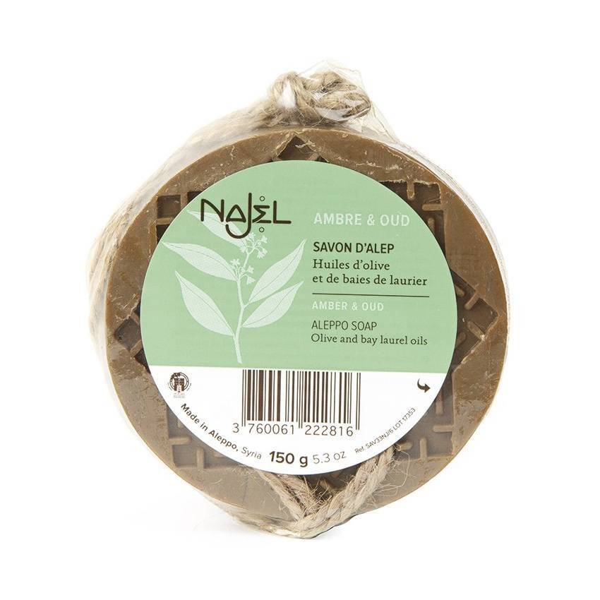 Sapun de Alep, cu ambra si lemn de agar, 150g - Najel