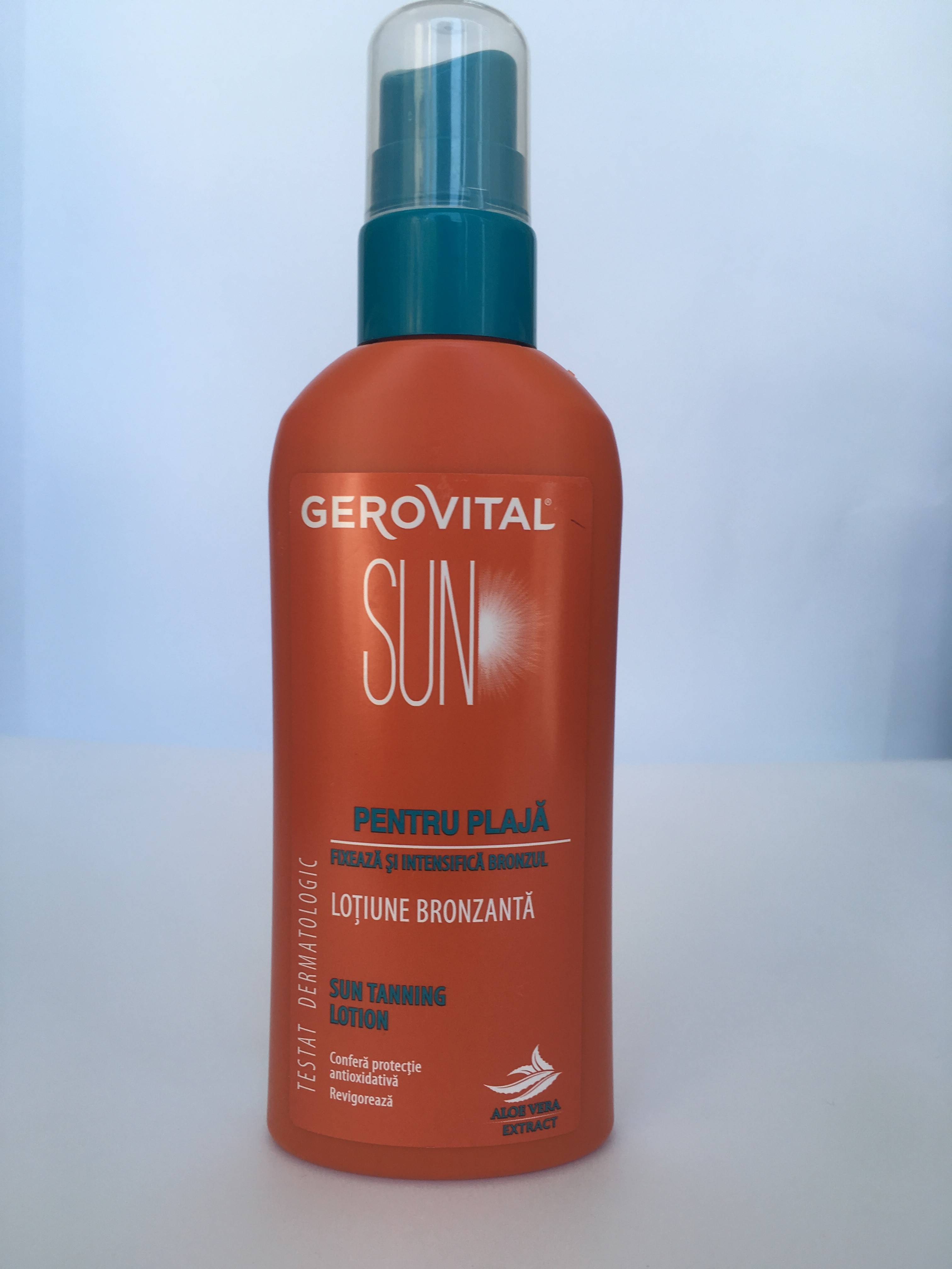 Lotiune bronzanta pentru plaja 150ml - Gerovital Sun