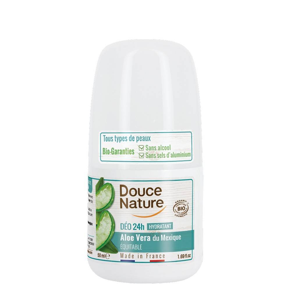 Deo roll on hidratant cu aloe vera, toate tipurile de piele, 50ml - Douce Nature