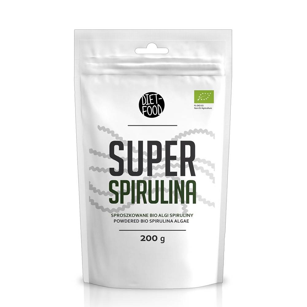 Spirulina pulbere, eco-bio, 200g - Diet Food