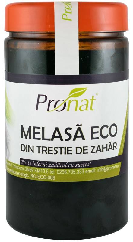 Melasa din zahar de trestie, eco-bio, 1000 g, Pronat