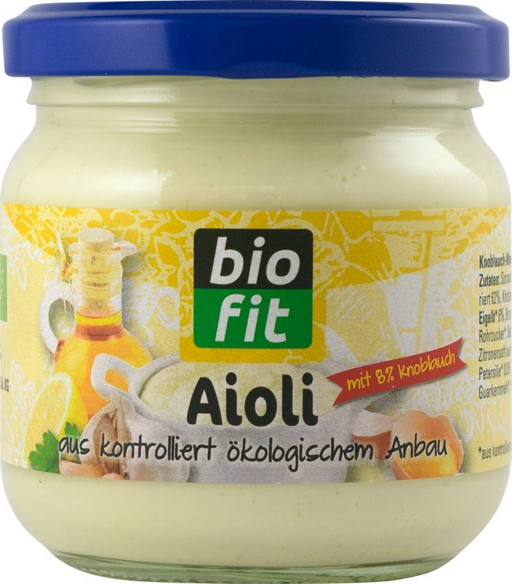 Maioneza cu usturoi, eco-bio, 215ml - Bio Fit