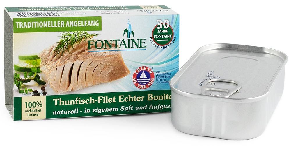 File de ton in suc propriu, eco-bio,120g - Fontaine