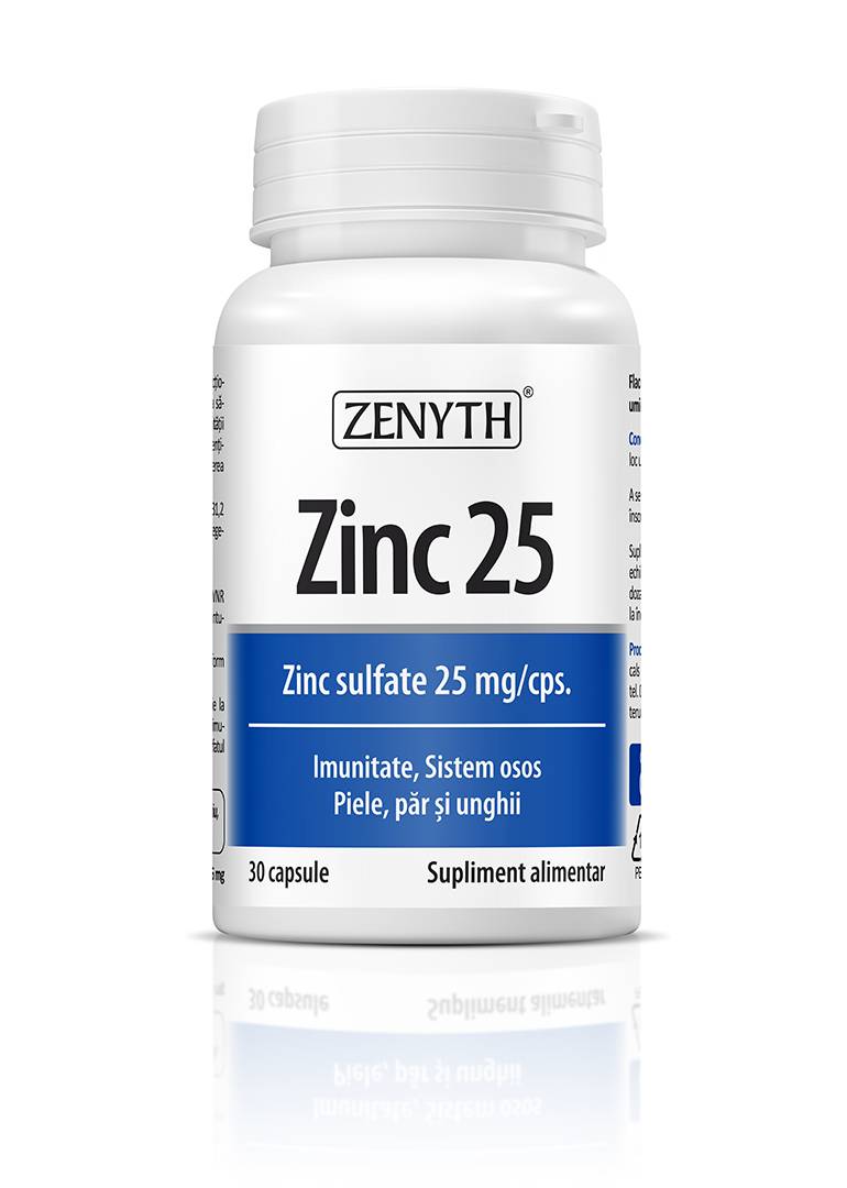 Zinc 25mg, 30 capsule - Zenyth