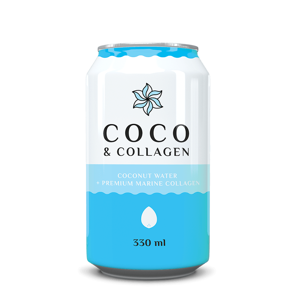 Coco Colagen, apa de cocos naturala cu colagen marin, 330ml - Diet Food