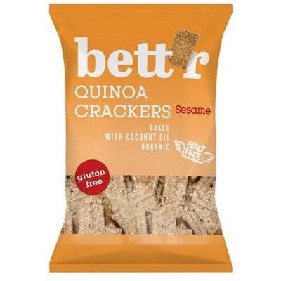 Crackers cu quinoa si susan fara gluten eco-bio 100g, Bettr