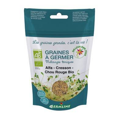 Mix alfalfa creson si varza rosie pt. germinat eco-bio 150g - Germline