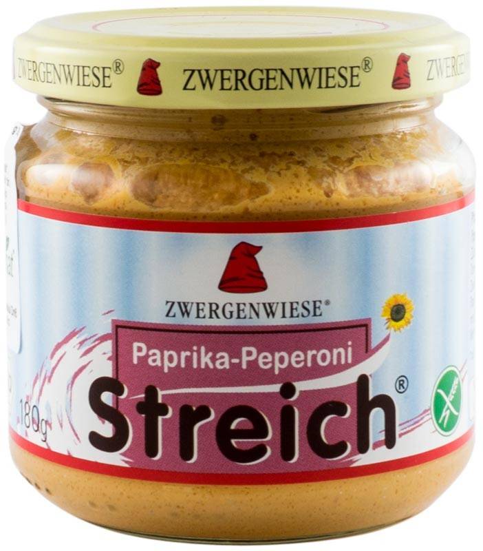 Pate vegetal bio cu ARDEI PICANT 180g - Zwergenwiese