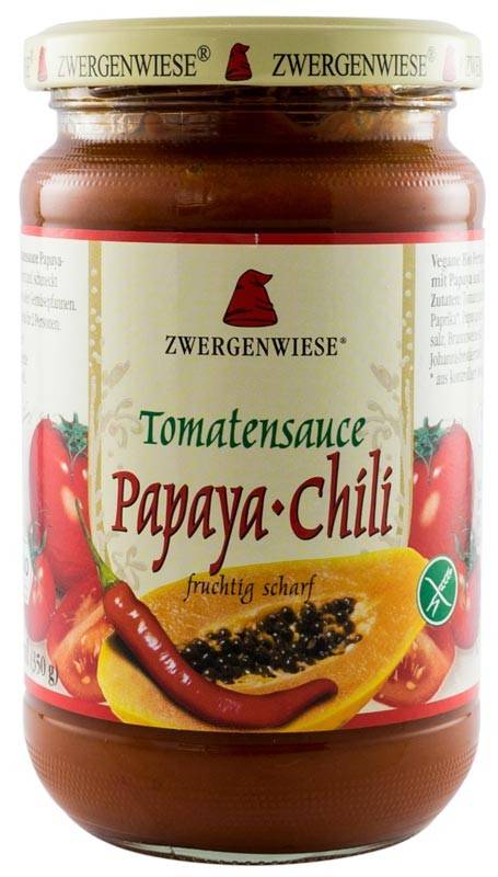 Sos de rosii cu papaya-chili - eco-bio 340g - Zwergenwiese