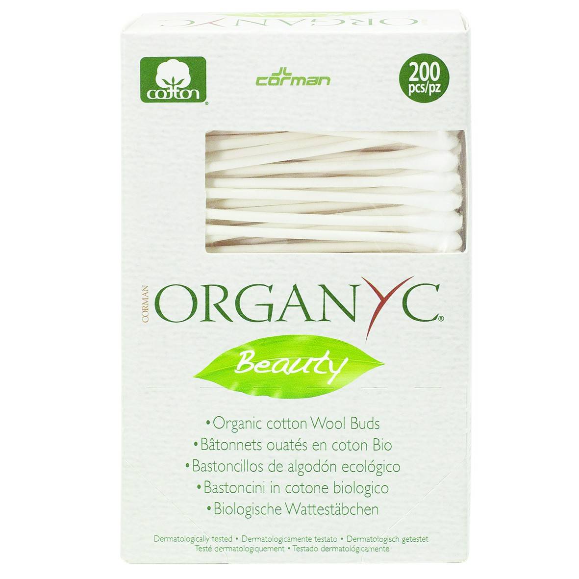 Betisoare De UreCHI Din Bumbac ORGanic - 200 Buc - CORMAN ORGANYC