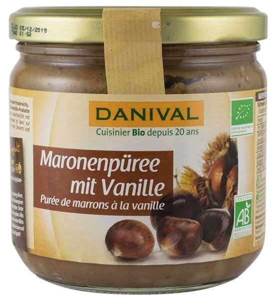 Piure de castane cu vanilie - eco-bio 380g - Danival