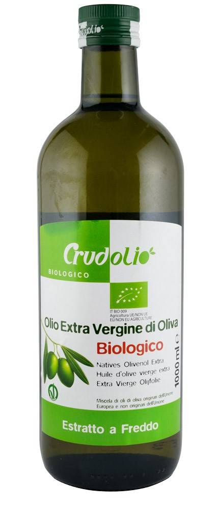 Ulei de masline extravirgin presat la rece 1000ml - ECO-BIO - CRUDOLIO