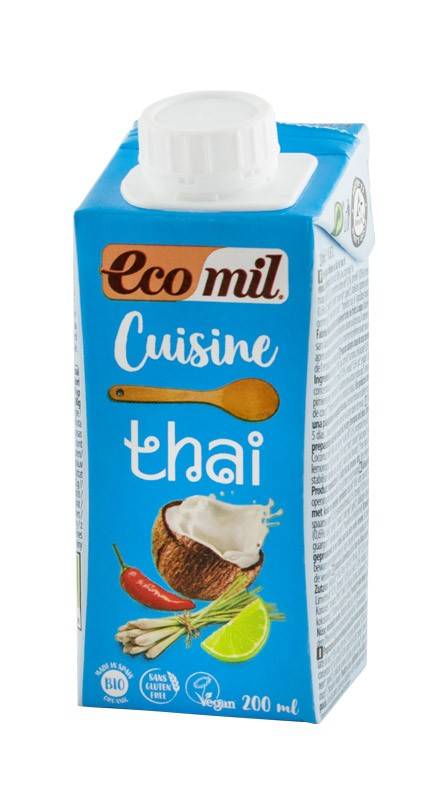 Crema vegetala  pentru gatit thai, eco-bio, 200 ml - EcoMil