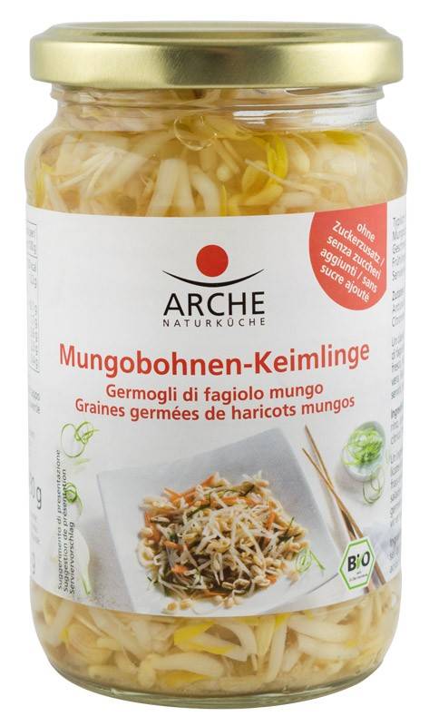 Muguri eco-bio de fasole mung, 330 g / 175 g Arche