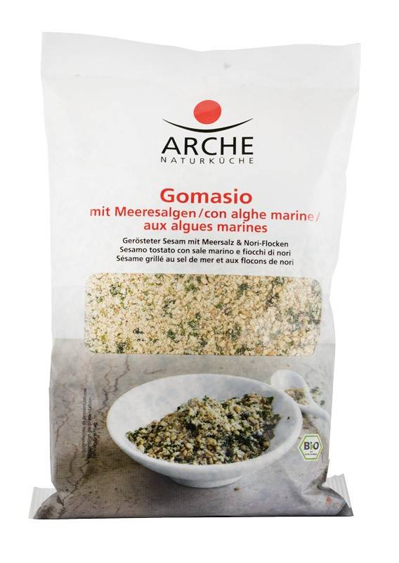 Gomasio eco-bio cu sare de mare si alge marine, 200 g Arche