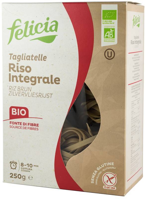 Tagliatelle Din Faina De Orez Integral Eco-Bio 250g - Felicia