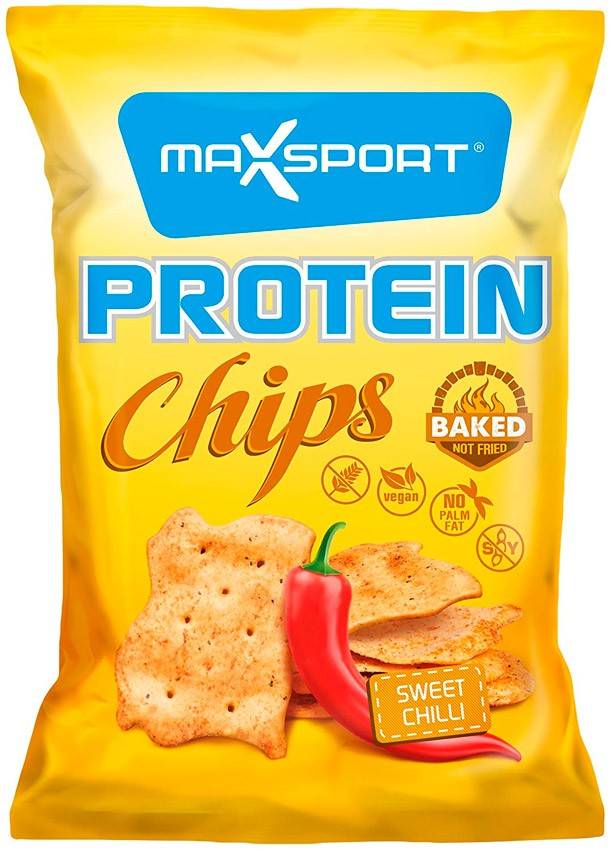 Chipsuri proteice sweet chilli, 45g MAX SPORT