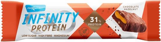 Baton Proteic Infinity Protein Cu Ciocolata Si Alune De Padure, 55g MAX SPORT