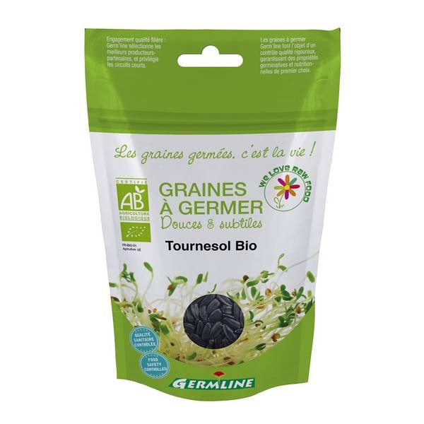 Seminte de floarea soarelui pt. germinat eco-bio 100g - Germline