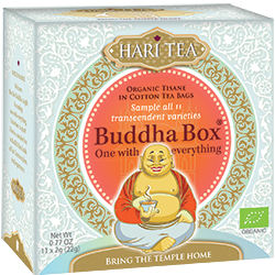 Ceai premium - Budha Box - cutie cu toate cele 11 ceaiuri Hari Tea eco-bio 11dz