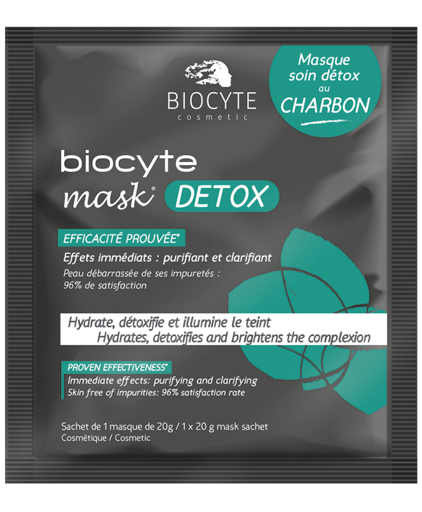 Masca Detoxifianta Cu Carbune, 20 Grame - BIOCYTE