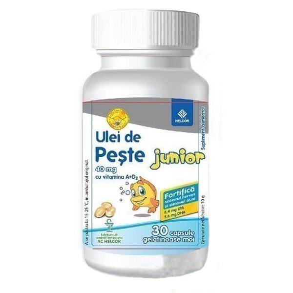 ULEI DE PESTE JUNIOR, 40MG, 30cps - Helcor