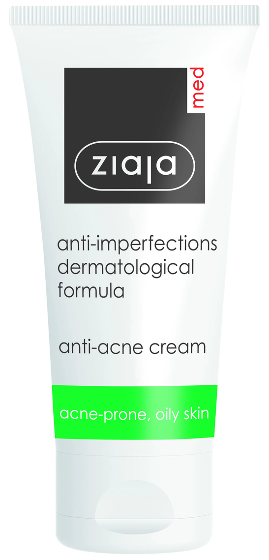 Crema antiacneica pentru ten gras, acneic si seboreic, Ziaja Med, 50ml - Ziaja