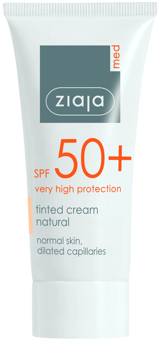 Crema nuantatoare fotoprotectoare SPF50 pentru ten normal, Ziaja Med, 50ml - Ziaja